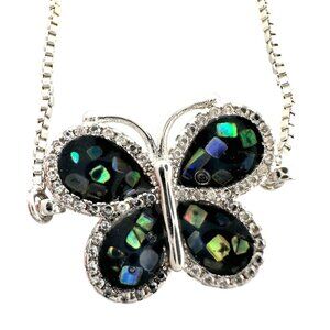 Abalone Butterfly Bolo Bracelet